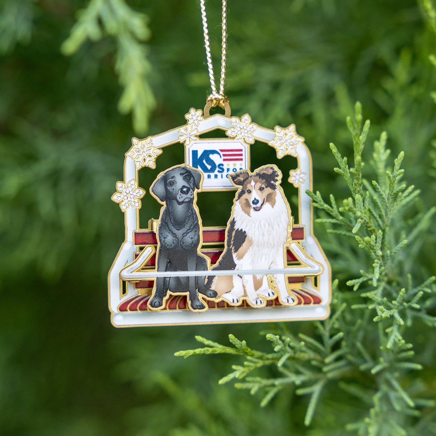 K9s Ski Lift Tree Ornament
