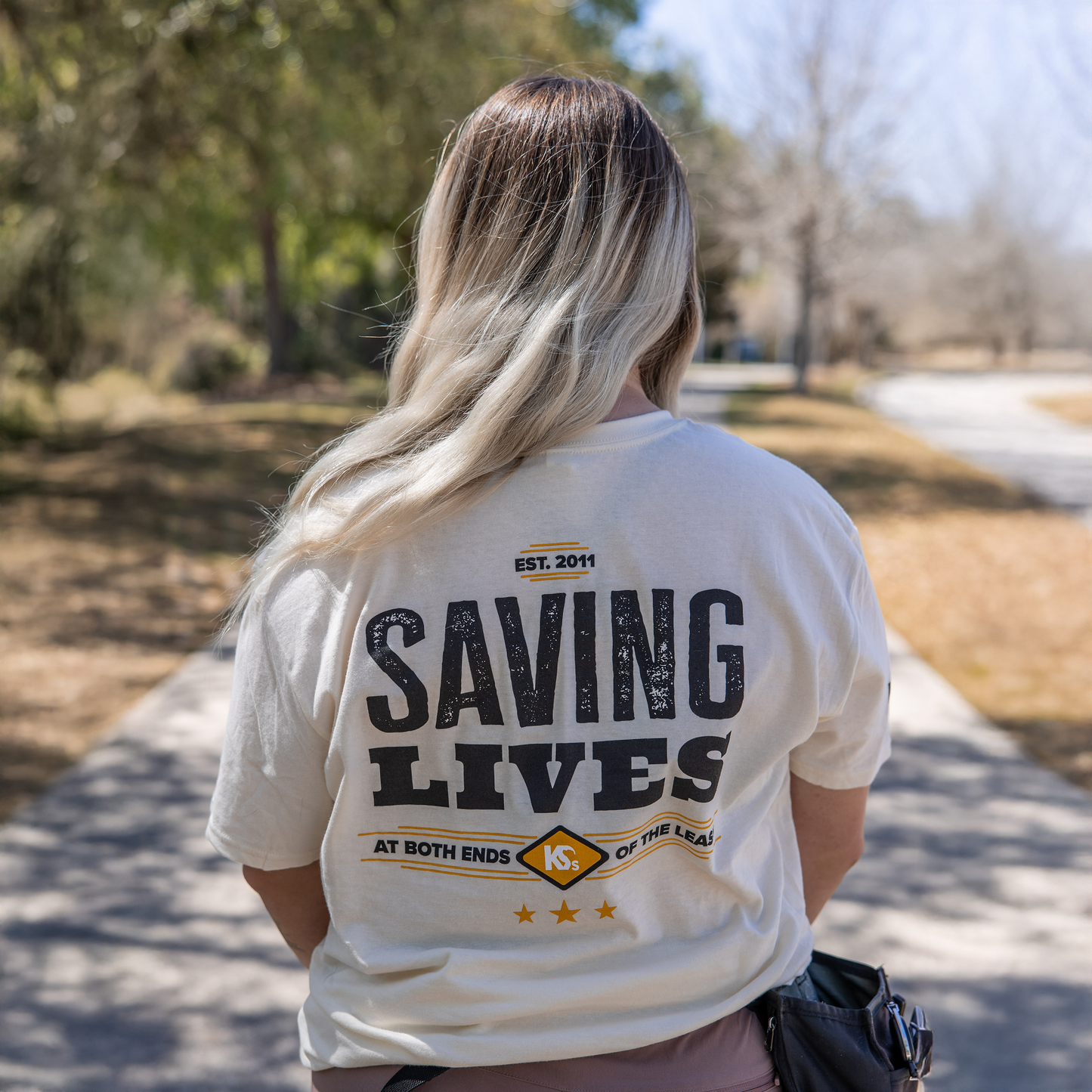 Rustic Saving Lives Tee