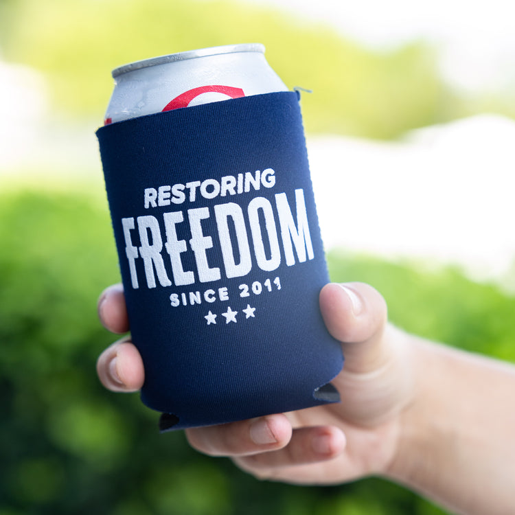 Restoring Freedom Can Koozie