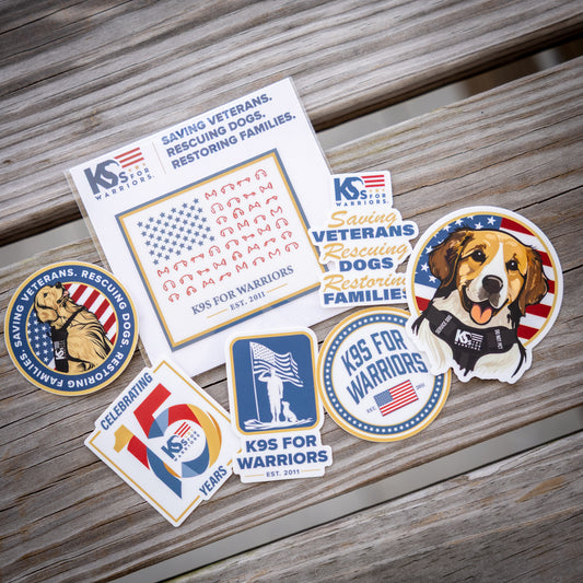 Paws, Purpose & Patriotism | 15th Anniversary Sticker Pack