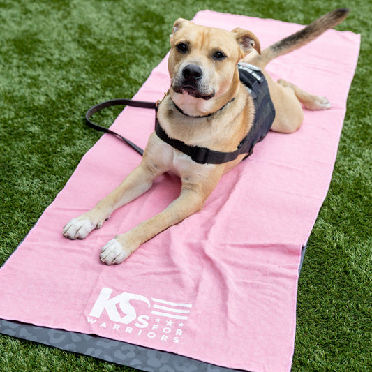 Pink Pilates Mat Towel